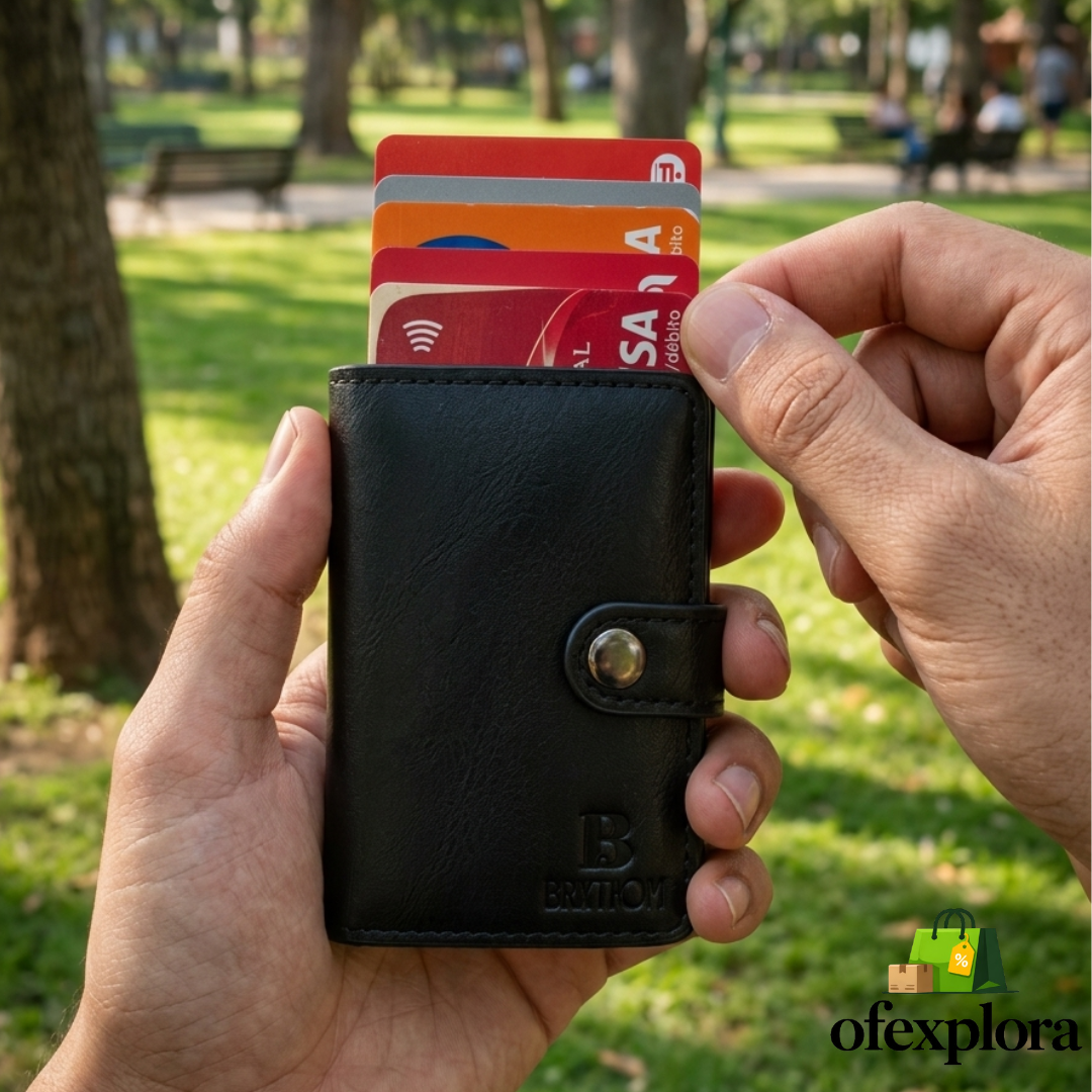 Billetera compacta: Orden que guarda TODO sin abultar el bolsillo