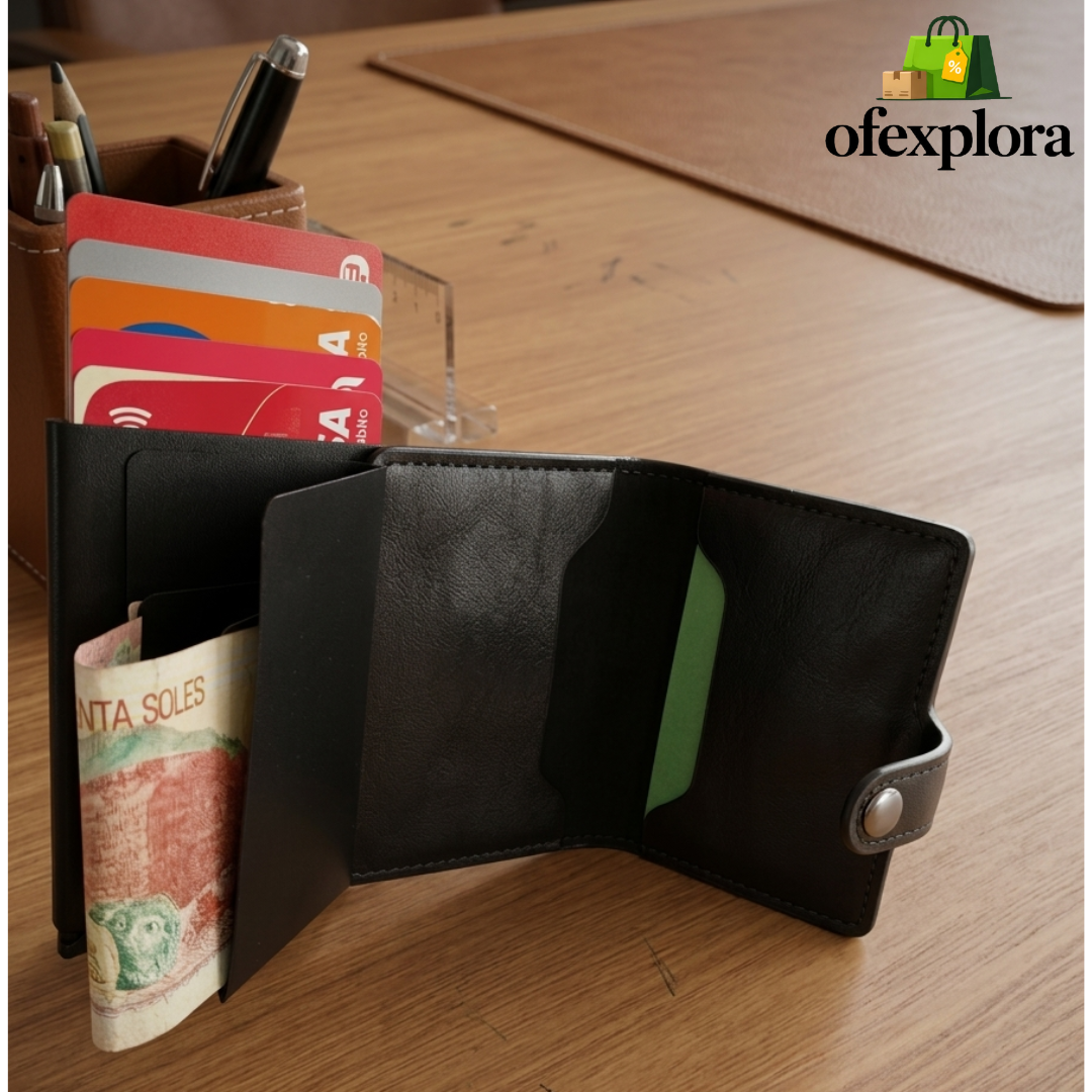 Billetera compacta: Orden que guarda TODO sin abultar el bolsillo